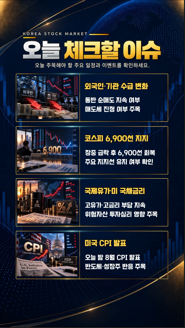 오늘 체크할 이슈